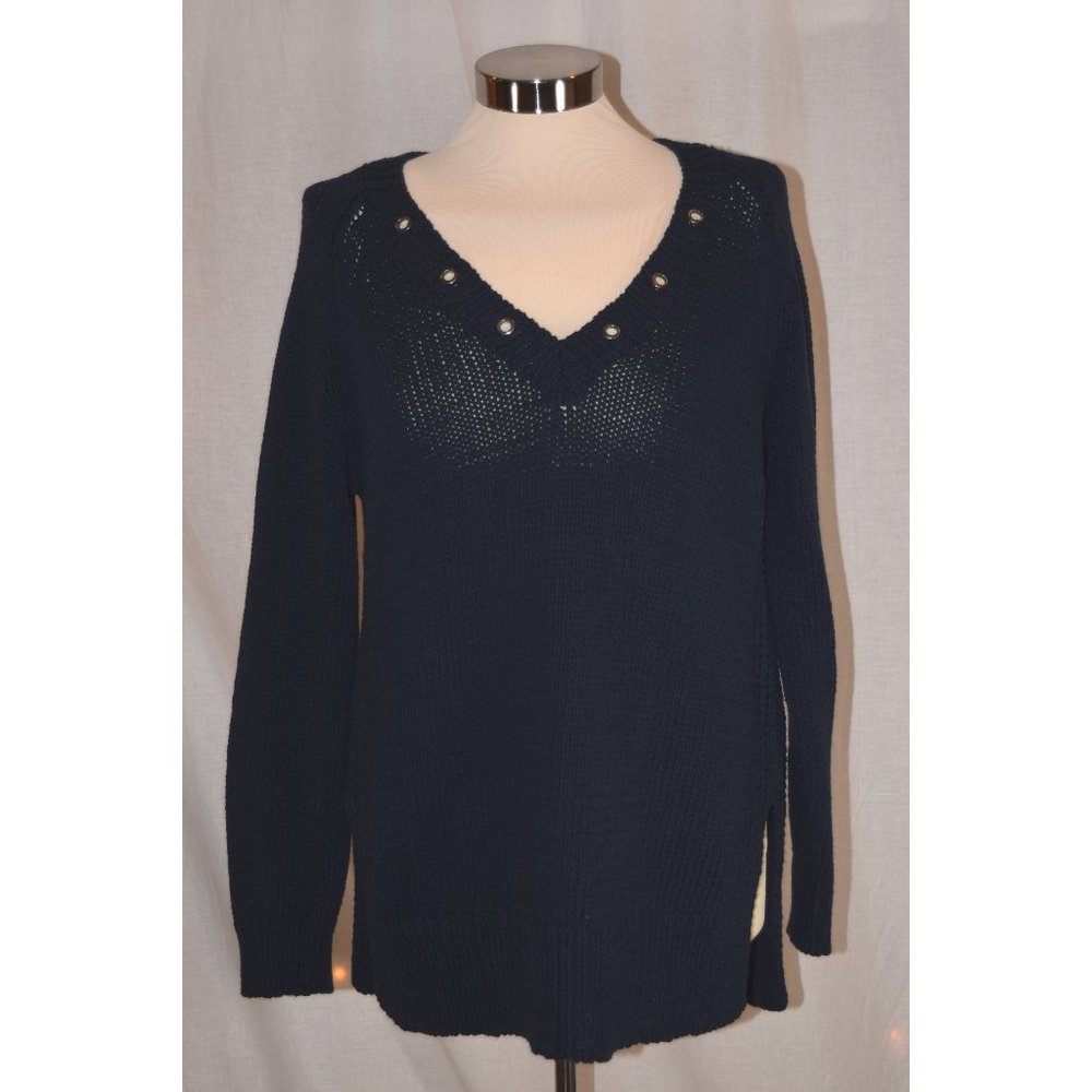 Anthro- Moth Blue Sweater size M